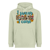 Matcha i swear because i care Heavyweight Hoodie - Zillion Design Studio