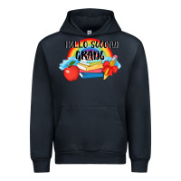 Navy back to school hello second grade 3200x2400 Urban Hoodie - AdoDesignShop