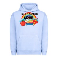 Pigment Grape Ice back to school hello second grade 3200x2400 Urban Hoodie - AdoDesignShop