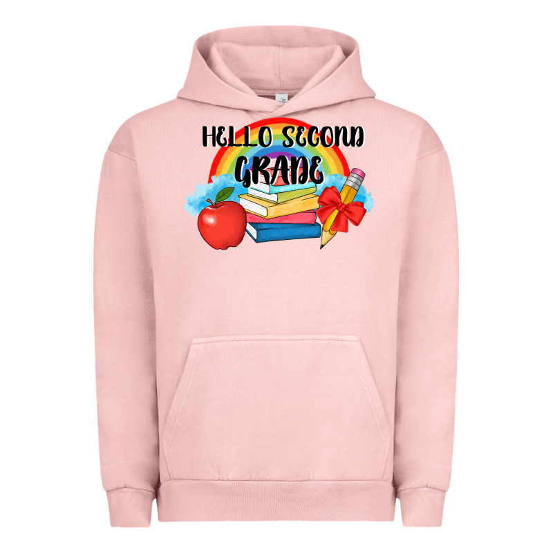 Back To School Hello Second Grade 3200x2400 Urban Hoodie by AdoDesignShop | Teevron