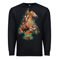 Black arrowhead horse, Premium Sweatshirt - RanaPortraitStore