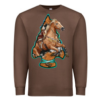 Chestnut arrowhead horse, Premium Sweatshirt - RanaPortraitStore