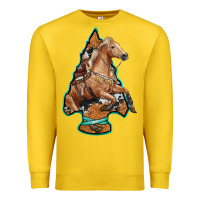 Lemon arrowhead horse, Premium Sweatshirt - RanaPortraitStore