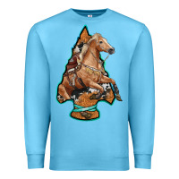 Ocean Blue arrowhead horse, Premium Sweatshirt - RanaPortraitStore