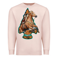 Pale Pink arrowhead horse, Premium Sweatshirt - RanaPortraitStore