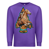 Purple arrowhead horse, Premium Sweatshirt - RanaPortraitStore