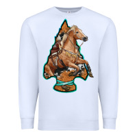 White arrowhead horse, Premium Sweatshirt - RanaPortraitStore