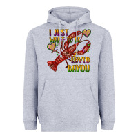 Heather Grey mardi gras i just want to be loved bayou crawfish Heavyweight Hoodie - RanaPortraitStore
