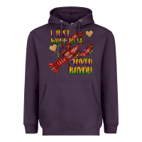 Plum mardi gras i just want to be loved bayou crawfish Heavyweight Hoodie - RanaPortraitStore