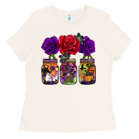Bone halloween jars rose Ladies Tee - BarkalooDesign