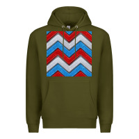 Army Green Glitter 4th of July Seamless Pattern Premium Hoodie - BundleAndBundleShop