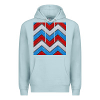 Blue Mist Glitter 4th of July Seamless Pattern Premium Hoodie - BundleAndBundleShop