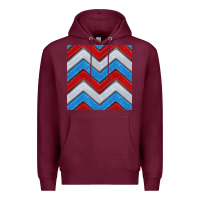 Burgundy Glitter 4th of July Seamless Pattern Premium Hoodie - BundleAndBundleShop