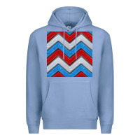 Colony Blue Glitter 4th of July Seamless Pattern Premium Hoodie - BundleAndBundleShop