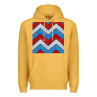 Mustard Glitter 4th of July Seamless Pattern Premium Hoodie - BundleAndBundleShop