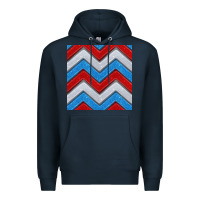 Navy Glitter 4th of July Seamless Pattern Premium Hoodie - BundleAndBundleShop