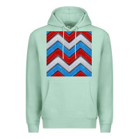 Seafoam Glitter 4th of July Seamless Pattern Premium Hoodie - BundleAndBundleShop