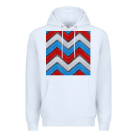 White Glitter 4th of July Seamless Pattern Premium Hoodie - BundleAndBundleShop