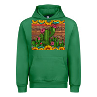 Emerald sunflowers turquoise serape cactus tumbler Urban Hoodie - Artiststas