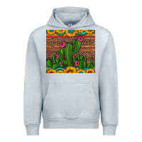 Heather Grey sunflowers turquoise serape cactus tumbler Urban Hoodie - Artiststas