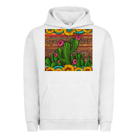 Pigment Lunar Rock sunflowers turquoise serape cactus tumbler Urban Hoodie - Artiststas