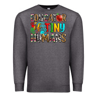 Charcoal Heather educator of tiny humans Premium Sweatshirt - Zillion Design Studio
