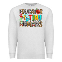 Oatmeal Heather educator of tiny humans Premium Sweatshirt - Zillion Design Studio
