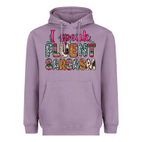 Lavender i speak fluent sarcasm Heavyweight Hoodie - Zillion Design Studio