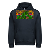 Navy sunflowers and cactus license plate Urban Hoodie - Artiststas