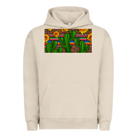 Pigment French Oak sunflowers and cactus license plate Urban Hoodie - Artiststas