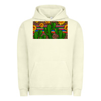 Pigment Pistachio sunflowers and cactus license plate Urban Hoodie - Artiststas