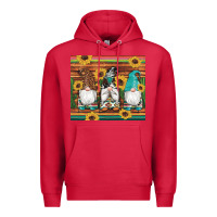 Cardinal western gnomes cactus sunflowers serape wooden leopard gemstone Premium Hoodie - Artiststas