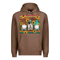 Western Gnomes Cactus Sunflowers Serape Wooden Leopard Gemstone Premium Hoodie | Teevron