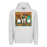 Dove Grey western gnomes cactus sunflowers serape wooden leopard gemstone Premium Hoodie - Artiststas