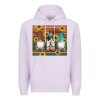 Lilac western gnomes cactus sunflowers serape wooden leopard gemstone Premium Hoodie - Artiststas