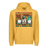 Mustard western gnomes cactus sunflowers serape wooden leopard gemstone Premium Hoodie - Artiststas
