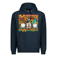 Navy western gnomes cactus sunflowers serape wooden leopard gemstone Premium Hoodie - Artiststas