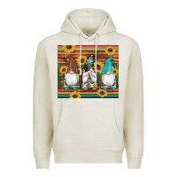 Oatmeal Heather western gnomes cactus sunflowers serape wooden leopard gemstone Premium Hoodie - Artiststas