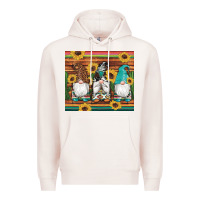 Pale Pink western gnomes cactus sunflowers serape wooden leopard gemstone Premium Hoodie - Artiststas