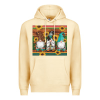 Pina Colada western gnomes cactus sunflowers serape wooden leopard gemstone Premium Hoodie - Artiststas