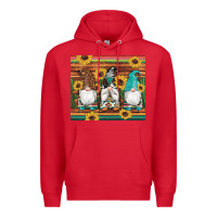Red western gnomes cactus sunflowers serape wooden leopard gemstone Premium Hoodie - Artiststas