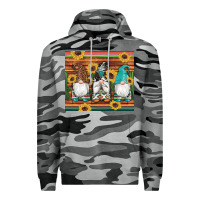 Slate Camo western gnomes cactus sunflowers serape wooden leopard gemstone Premium Hoodie - Artiststas