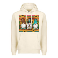 Tofu western gnomes cactus sunflowers serape wooden leopard gemstone Premium Hoodie - Artiststas