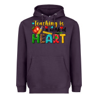 Plum teaching is a work of heart tbw Heavyweight Hoodie - texasbilliewilder