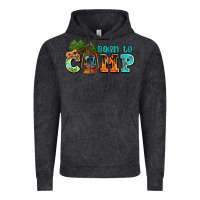 Vintage Black born to camp with guitar Vintage Hoodie - AdoDesignShop