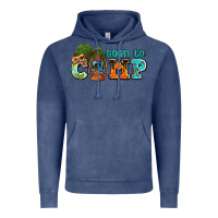 Vintage Denim born to camp with guitar Vintage Hoodie - AdoDesignShop