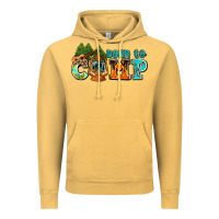 Vintage Mustard born to camp with guitar Vintage Hoodie - AdoDesignShop