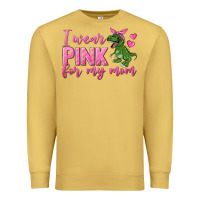 Antique Gold I Wear Pink For My Mom Premium Sweatshirt - texasbilliewilder