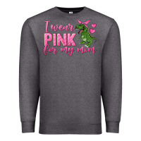 Charcoal Heather I Wear Pink For My Mom Premium Sweatshirt - texasbilliewilder