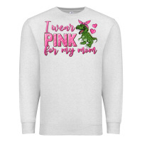 Oatmeal Heather I Wear Pink For My Mom Premium Sweatshirt - texasbilliewilder